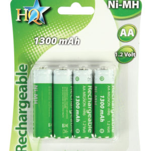 Batterie NiMH AA/LR6 1.2 V 1300 mAh BLISTER 4 BATTERIE STILO-0