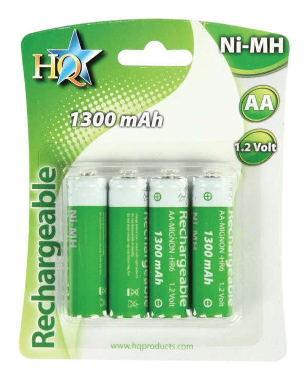 Batterie NiMH AA/LR6 1.2 V 1300 mAh BLISTER 4 BATTERIE STILO-0
